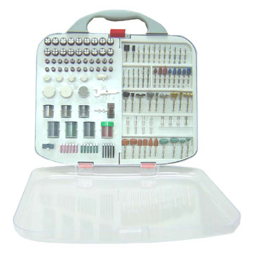 250 Piece Rotary Tools Accessory Set In Plastic Cases